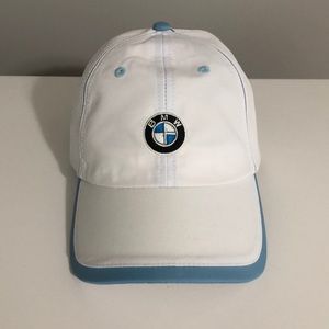 BMW hat- brand new- white and blue